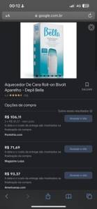 Aquecedor De Cera Roll On Depil Bella