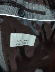 Blazer - Zara Men - Cinza Texturado