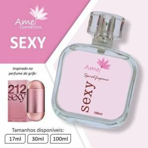 Perfume Amei Cosmticos 212 Sexy 100ml Alta Fixao 33% Essncia