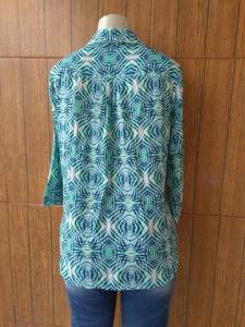 Camisa Estampada cortelle Manga 3/4 Tam. 40