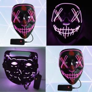 Mscara Led Cosplay/hallowen/festival - Ce