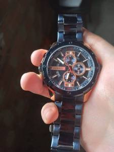 Relgio Masculino 8363 Inox Original Curren Modelo Novo br  br