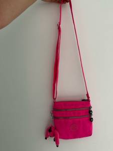 Bolsa Kipling Rosa Fluorescente