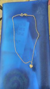 Tornozeleira Ouro 18 K