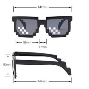 Entrega Grtis Udi Tiktok Thug Life Mosaico Sunglass Novos