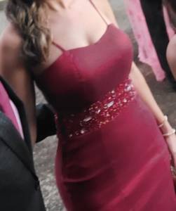 Vestido Festa Sereia Marsala P