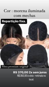 Peruca Lace Front - Morena Iluminada