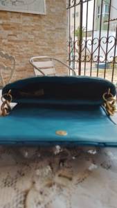 Bolsa Tiracolo Pequena, Azul Turquesa