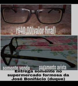 Armao culos De Grau (retangular),unissex,seminovo,r$40(valor Final)