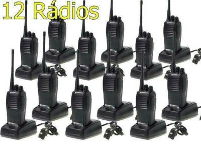 Kit 12 Radios Comunicadores Baofeng Walk Talk Baofeng 777s