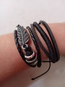 Pulseira De Couro Unissex