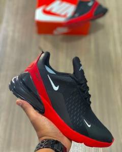 Tnis Nike Air Max 270 Black Red Masculino