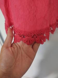 Vestido Rosa Com Lycra