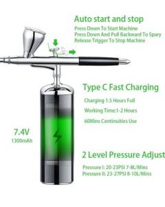 Aergrafo Porttil Profissional Pintura