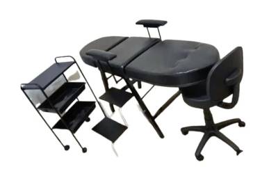 Kit Esttica Maca Com Braos Removiveis Completo Com Mocho/escada E Carrinho Esttica