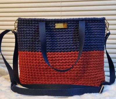 Bolsa Linda Mesclada De Croch Moderno