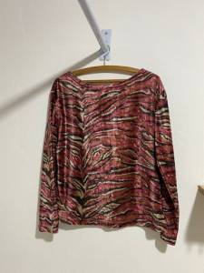Blusa Est. Zebra De Velud