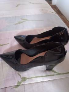 Sapato Escarpam Feminino 39 Verniz Preto