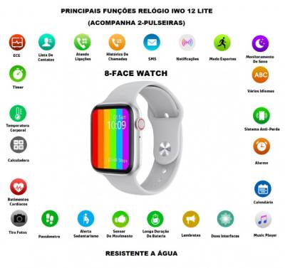 Smartwatch W26 Iwo 12 Lite  Novo Barato+ Brinde!!!!!!original Iwo!!!