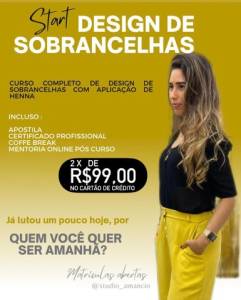Curso De Design De Sobrancelhas + Depilao Na Linha