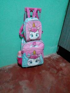 Mochila De Rodinha E Lancheira
