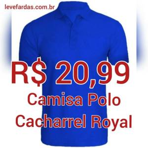 Camisa Polo - Cacharrel Azul Royal