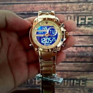 Relgio Naviforce Dourado 9163