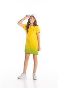 Vestido Do Brasil Infanto Juvenil Verde E Amarelo
