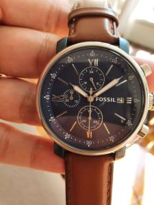 Promoo Relgio Fossil Crongrafo Pulseira Em Couro Legtimo