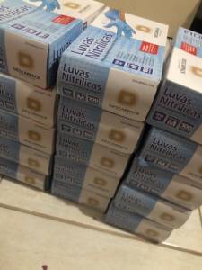 Caixa De Luva Azul