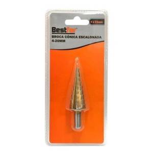 Broca Cnica Escalonada 4-20mm Ao Rpido Bestfer Bfh1851