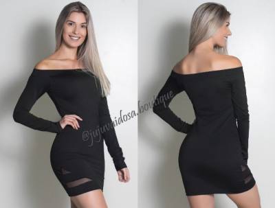 Vestido Em Lycra Com Tule