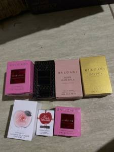 Kit Com 7 Miniaturas De Perfumes Nunca Usadas