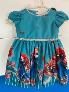 Vestido Infantil - Valente - 02 Anos - Excelente Estado - Leia A Descrio
