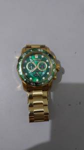 Relogio Invicta Verde Com Dourado