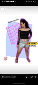 Short Saia Cinza