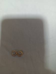 Brinco De Argolinha De Ouro Com Pedra Zircnia