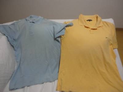 2 Camisas Plo Yachsman Tam .m E Azul John L. Cook Tam.m