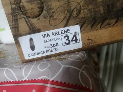 Sapatilha Preta Camura