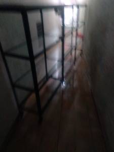 Vitrine De Vidro Com Rodas De Loja Multiuso