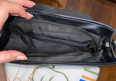 Bolsa Preta De Couro Sinttico Com Correntes Noite Balada