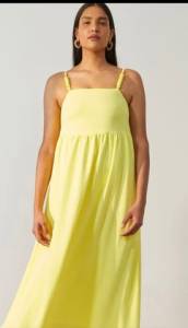 Vendo Vestido Amarelo Longo Tamanho P