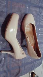 Scarpin Vizzano Meia Pata Bege