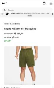 Bermuda Nike Original Tamanho G Promoo