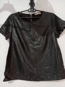 Blusa De Couro Fake Tamanho P