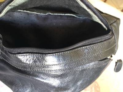 Pochete Em Couro Legtimo Com 3 Divises