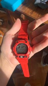 Relgio Cssio Gshock Vermelho