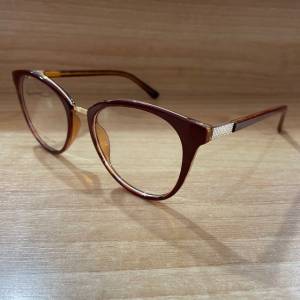 Armao De Oculos De Grau Redonda Feminina Marrom