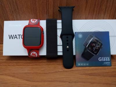 Smartwatch Iwo W28 Pr Com Kit Personalizado Do Mrio Bros