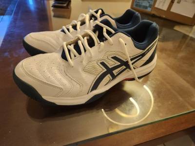 Tenis Asics Gel Dedicate 6 Branco E Azul Marinho N 41